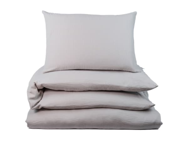 Påslakan Säng Muslin Greige