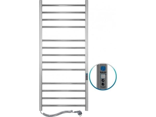 Grzejnik łazienkowy Navin Electric towel dryer Klasic Quadro 500*1200 Digital left stainless steel 10-016152-5012