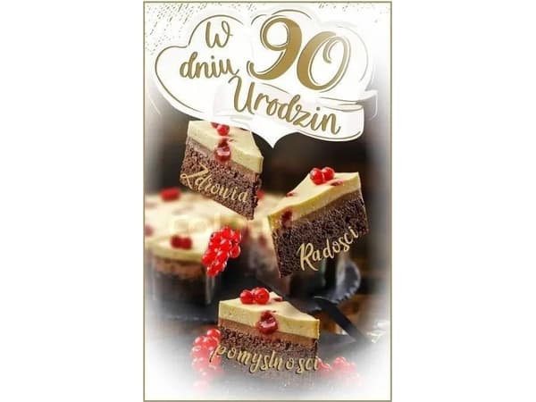 AB Kort carnet AB+ 90th BIRTHDAY PS28