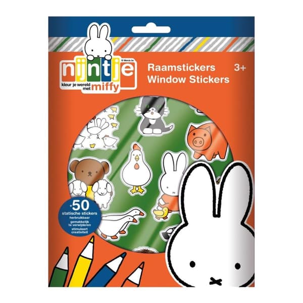 Miffy ikkunatarrat