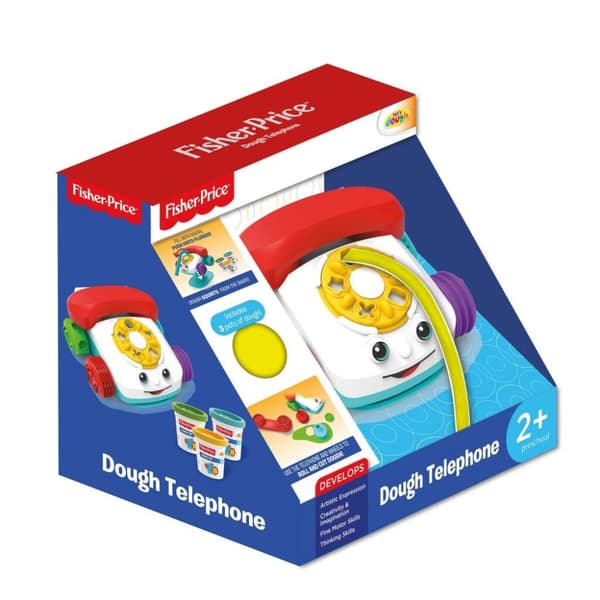Fisher Price Clay-telefon med 3 portar av lera