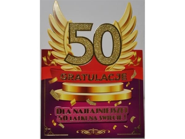 Yeku Födelsedagskort 50 damer