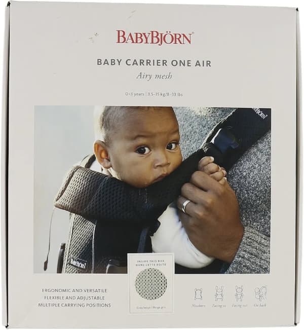 BabyBjorn 098002, Myk bæresele, Gutt/Jente, 15 kg, Sand, Bomull, Polyester