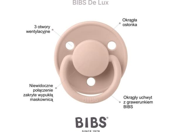 Bibs BIBS DE LUX TIE DYE HEATHER HVIT Silikonsmokk ONE SIZE