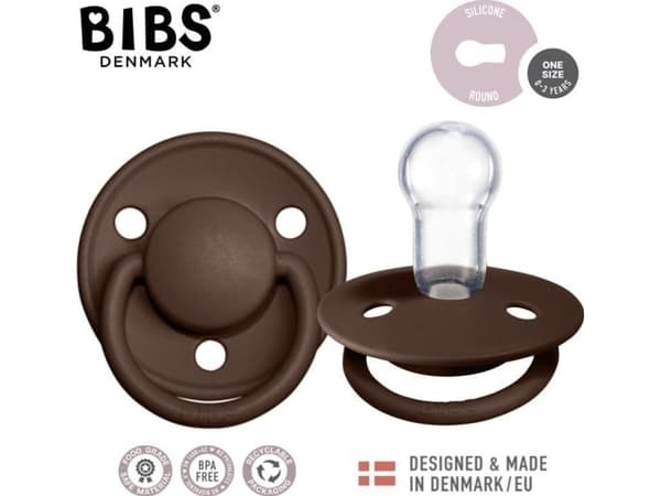 Smekker BIBS DE LUX MOCHA ONE SIZE Silikonsmokk