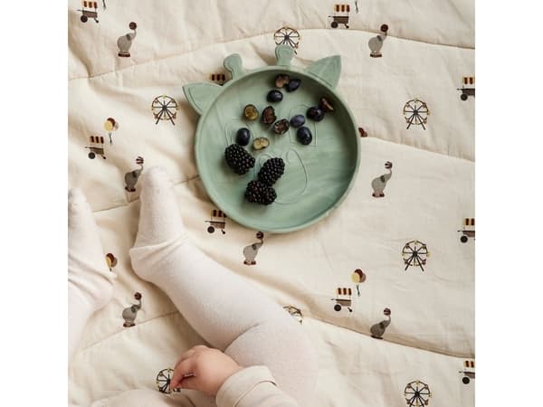 Nuuroo nuuroo - 2 silikonilevyä Giraf vaaleanvihreä
