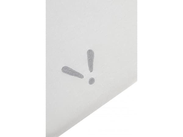 Piapimo Barnevogn laken 80 x 40 cm grå med broderi SleepSweet kolleksjon