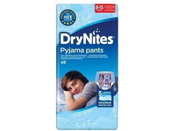 Huggies DryNites Pyjama Pants, Pojke, Byxblöja, 27 kg, 57 kg, Multifärg, Kardborreband