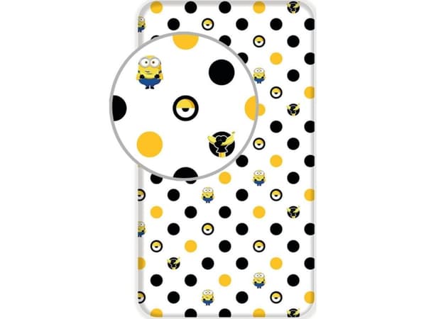 Jerry Fabrics Fitted Sheet Minions 90X200 + 25 Minions Des