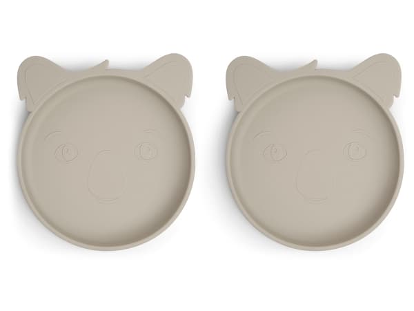 Nuuroo nuuroo - 2 silikoni lautaset Koala Cobblestone Koala Cobblestone