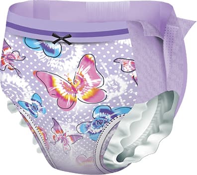 Huggies DryNites Pyjama Pants, tyttö, housuvaippa, 27 kg, 57 kg, monivärinen, tarranauha