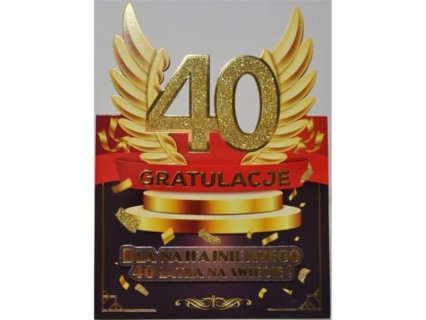 Yeku-kort Födelsedag 40 man