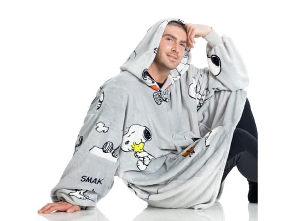 KANGURONE SNOOPY Hoodie Plaid til Voksne