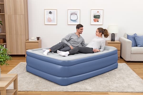 Bestway 67690 / 23, Dobbel Madrass, Dobbeltseng (Queen size), Rektangel, Innendørs, Innebygd luftpumpe