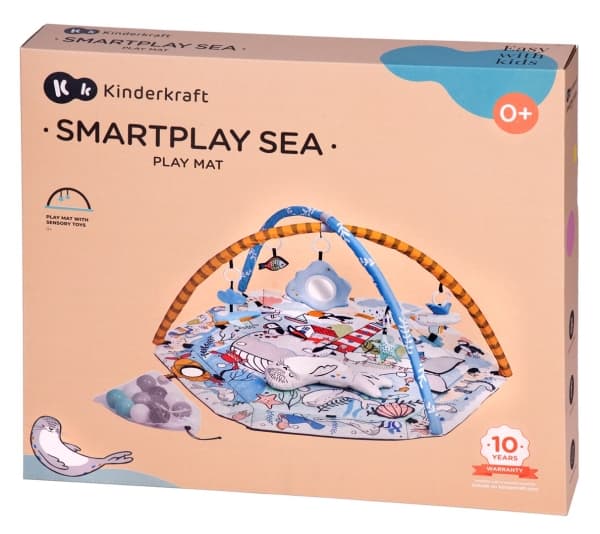 Kinderkraft SMARTPLAY, Vauvan leikkimatto, lelukaari, Kangas, Monivärinen