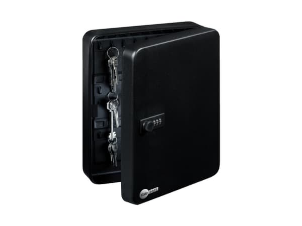 Yale YKB/540/CB2, Veggmonterbar safe, Sort, Kode, Nøkkel, Metall, Vegg, Nøkkel