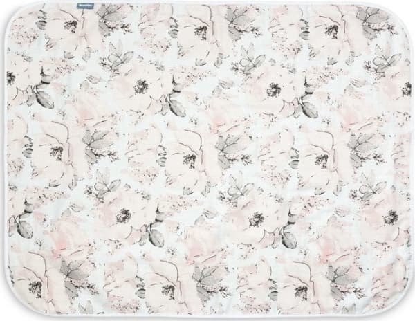 Sensillo MUSLINBLANKET PEONY/GRAY 80x100cm