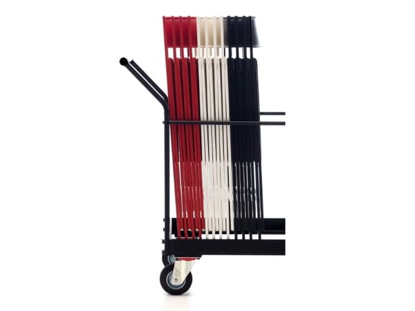 Mini stolevogn med plads til 45 Mini stole, sort