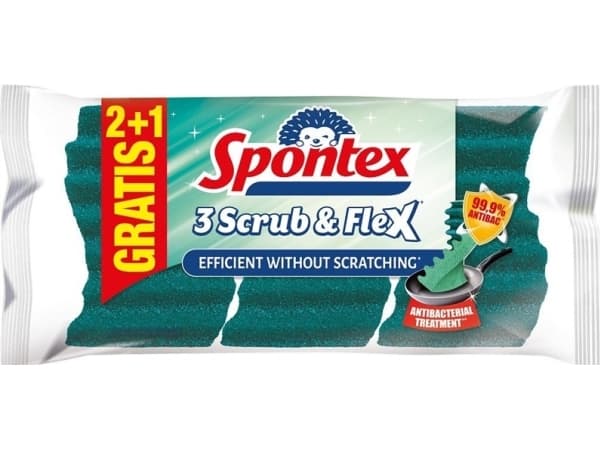 Spontexkempinės Scrub &amp; Flex3 Vnt