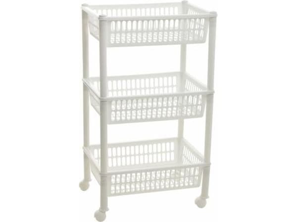 Plast_Team Triangular Trolley W/3 Baskets