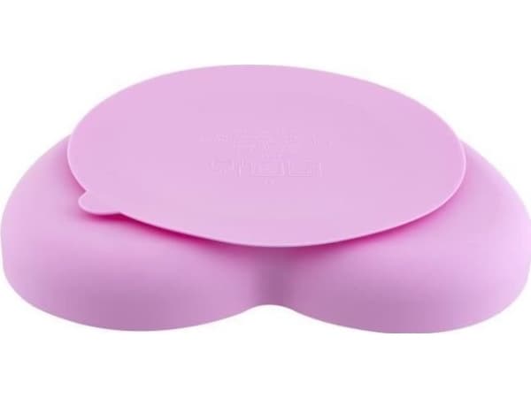 Chicco 00010217100000, Pikkulasten lautanen, Vaaleanpunainen, Silikoni, Poika/tyttö, 0,75 vuosi/vuosia