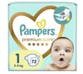 Miniatyrbilde 2 av 5: Pampers Premium Care bleier 1, 2-5 kg, 72 stk.