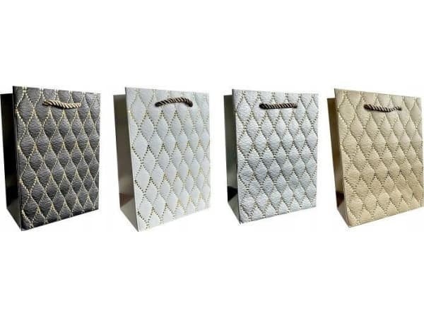 JU-PITER Dekorativ presentpåse 4wz 12x16x6,5cm JP 3002D mix pris per 1 st