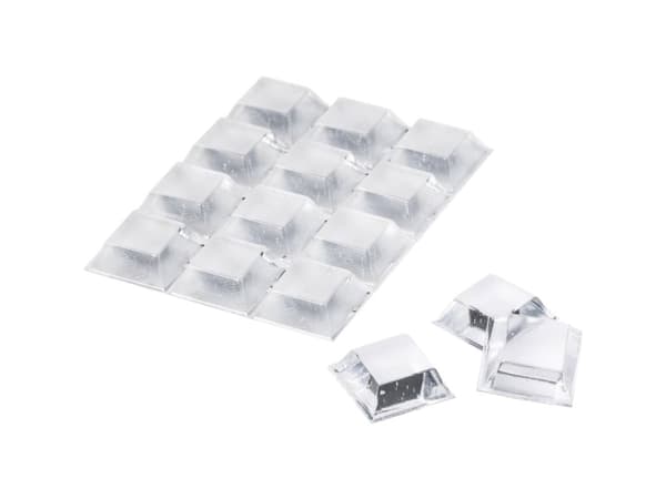 3M SJ5323BL, Transparent, Polyuretan, Rektangulär, 20,5 mm, 20,5 mm, 7,6 mm