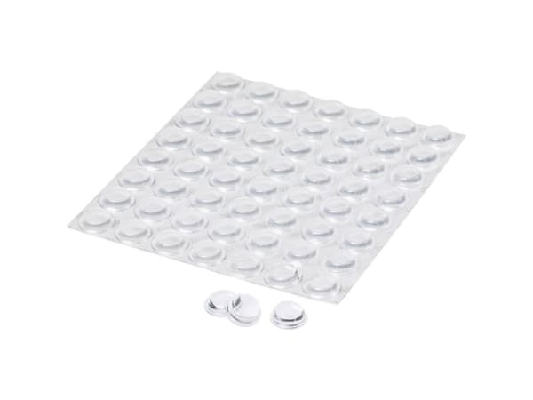 3M SJ 5312 MPCB Chassisfod Selvklæbende, Rund Transparent (Ø x H) 12.7 mm x 3.5 mm 56 stk