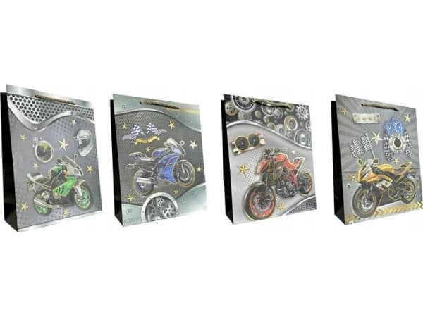 JU-PITER Presentpåse 4wz 18x23x10cm JP 622C Motory mix pris per 1 styck
