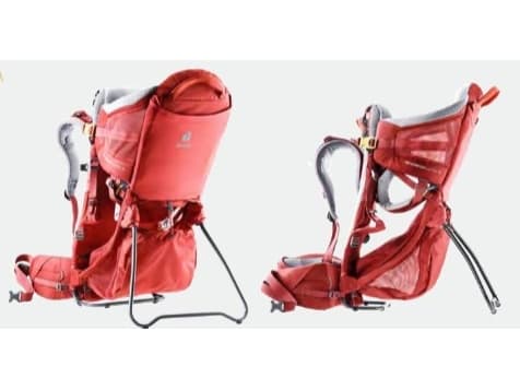 Deuter Kid Comfort Active SL, Ryggsekk til bæresele, Gutt/Jente, 22 kg, Rød, Polyamid