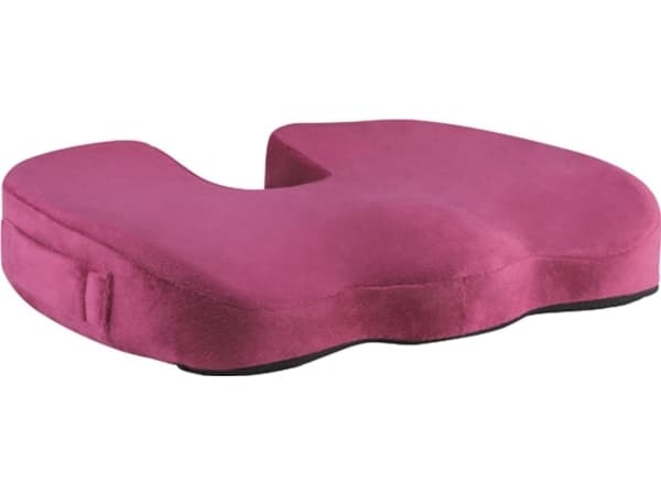 Powerton ortopedinen tyyny, paineenkestävä muovikärki, ergonominen, punainen satiini (punaviini), memory foam, P