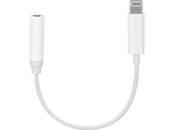 Adapter USB Partner Tele.com Lightning - Jack 3.5mm Biały (5901737384607)