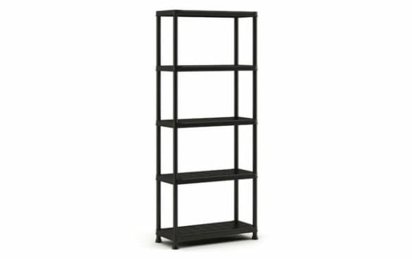 KETER Oppbevaringshylle i plast 5 hyller 80 x 40 x 187 cm
