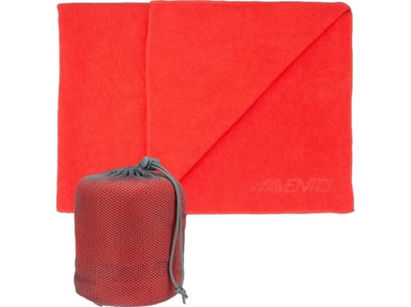 Avento snabbtorkande handduk i mikrofiber för gymmet röd