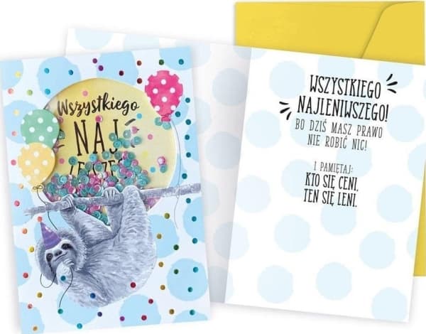 KONFETTI FÖDELSEDAGSKORT KNF-052