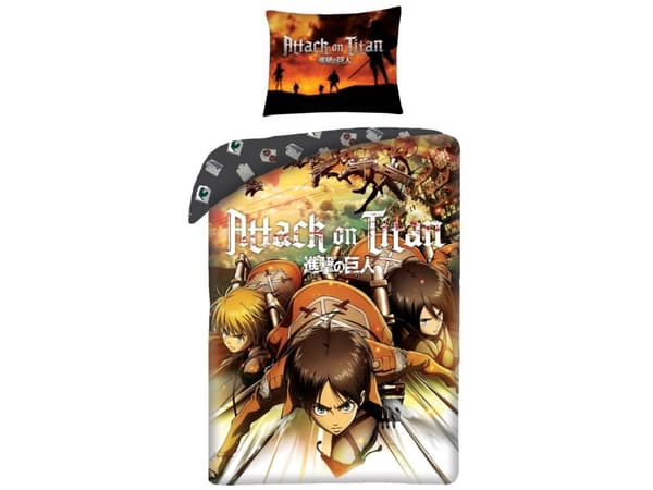 Attack on Titan Sengetøj - 100 procent bomuld