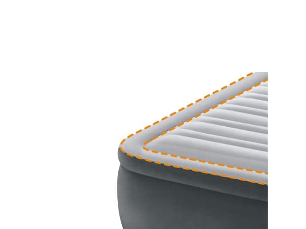 Intex DuraBeam Comfort-Plush Elevated, Dobbel Madrass, Rektangel, Inne & Ute, Innebygd luftpumpe
