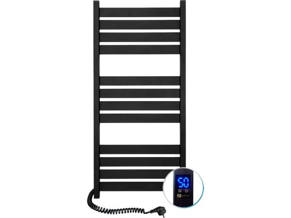 Elektrisk håndkletørker Navin Largo 500*1200 Sensor venstre svart 12-244153-5012