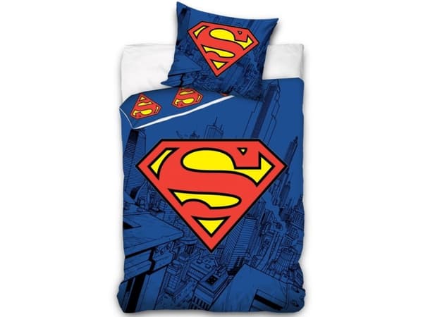 Superman sängkläder 150 x 210 cm - 100 procent bomull