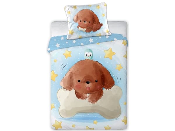 Baby Hundehvalp Junior Sengetøj 100x135 cm - 100 procent bomuld