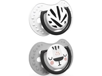 Lovi Dynamisk silikonsmokk 18m+ Salt Pepper Lovi