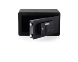 Yale YSFB/200/EB1, Bærbar safe, Svart, Kode, Fingeravtrykksleser, Nøkkel, 9,6 l, Gulv/vegg, 200 mm