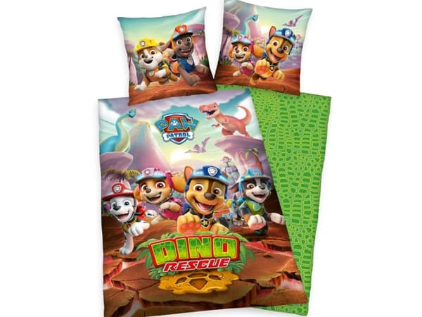Paw Patrol Dino Rescue Sengetøj - 100 procent bomuld