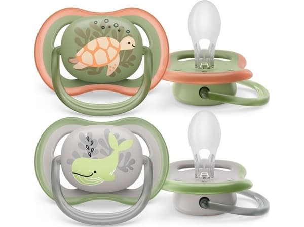 Philips AVENT ultra air SCF085/60 smokk, Klassisk stil, Ortodontisk, Silikon, Gutt/Jente, Tåler oppvaskmaskin