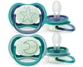 Miniatyrbilde 1 av 3: Philips AVENT ultra air SCF376/13 smokk, Klassisk stil, Ortodontisk, Silikon, Gutt/Jente, Tåler oppvaskmaskin
