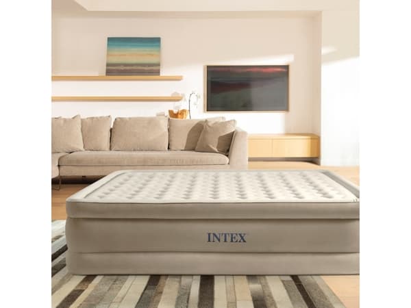 Intex 64426ND, Enkel madrass, Rektangel, Inne & Ute, Innebygd luftpumpe