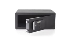 Yale YLFM/200/EG1, Bærbar safe, Sort, Kode, Fingeravtrykksleser, Nøkkel, 24,8 l, Gulv/vegg, 200 mm