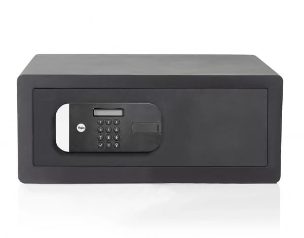 Yale YLEM/200/EG1, Fristående kassaskåp, Svart, Kombinationslås, Stål, Golv/vägg, 2 galler