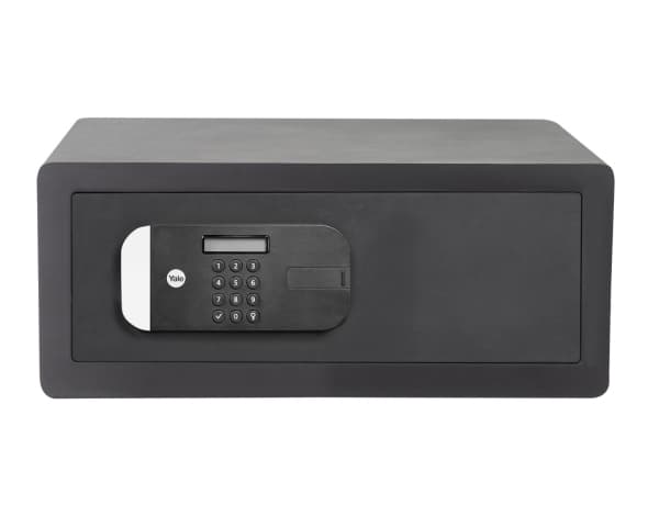 Yale YLEM/200/EG1, Frittstående safe, Sort, Kombinasjonslås, Stål, Gulv/vegg, 2 hyller